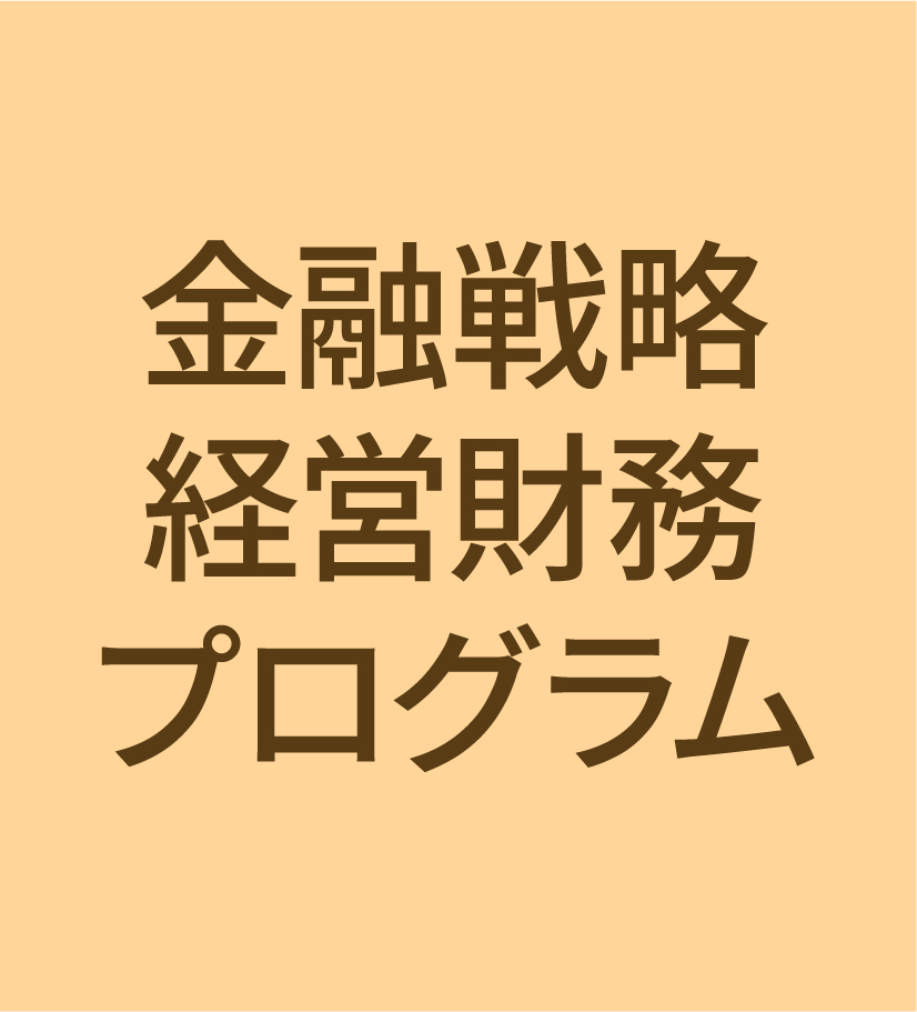 一橋ビジネススクール経営管理専攻(SBA)　FS　金融戦略 経営財務
