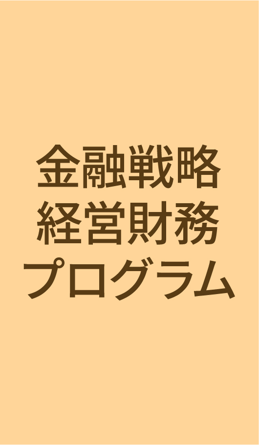 一橋ビジネススクール経営管理専攻(SBA)　FS　金融戦略 経営財務